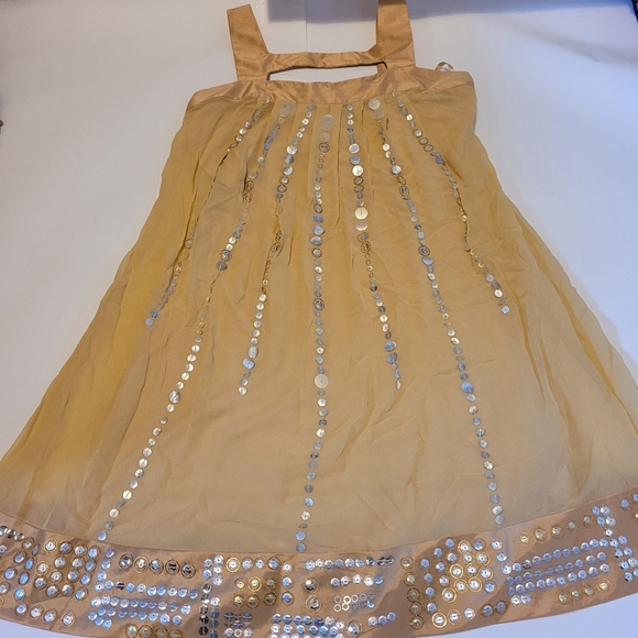 Sue Wong Dresses & Skirts - Sue wong silk dress gold mustard yellow